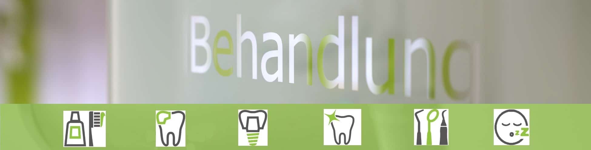 Behandlungen zahnärztliche Praxis Nürnberg Header